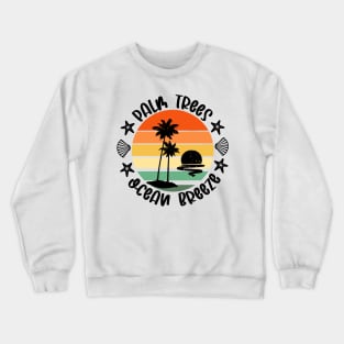 Palm Trees - Ocean Breeze Crewneck Sweatshirt